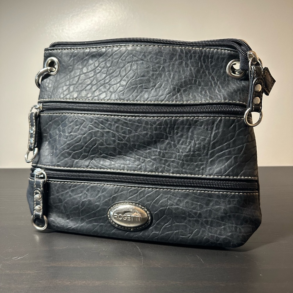 Rosetti Black Zipper Bag